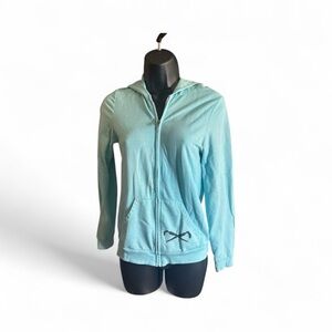Light Blue punk bunny Zip-Up Hoodie